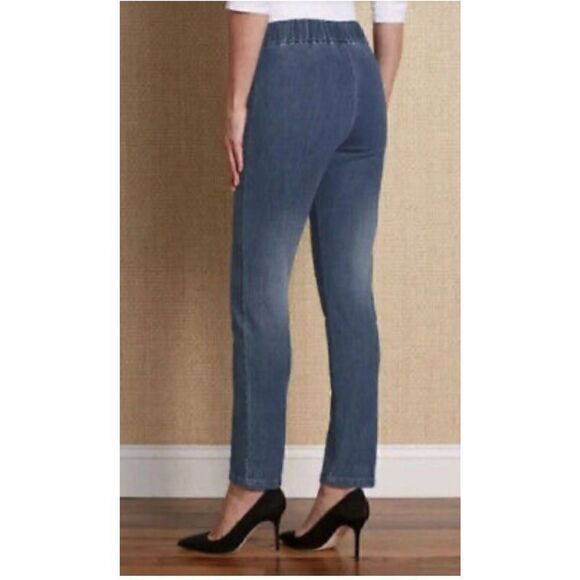 Soft surroundings Jean metro denim pull on jean legging medium - Picture 2 of 9